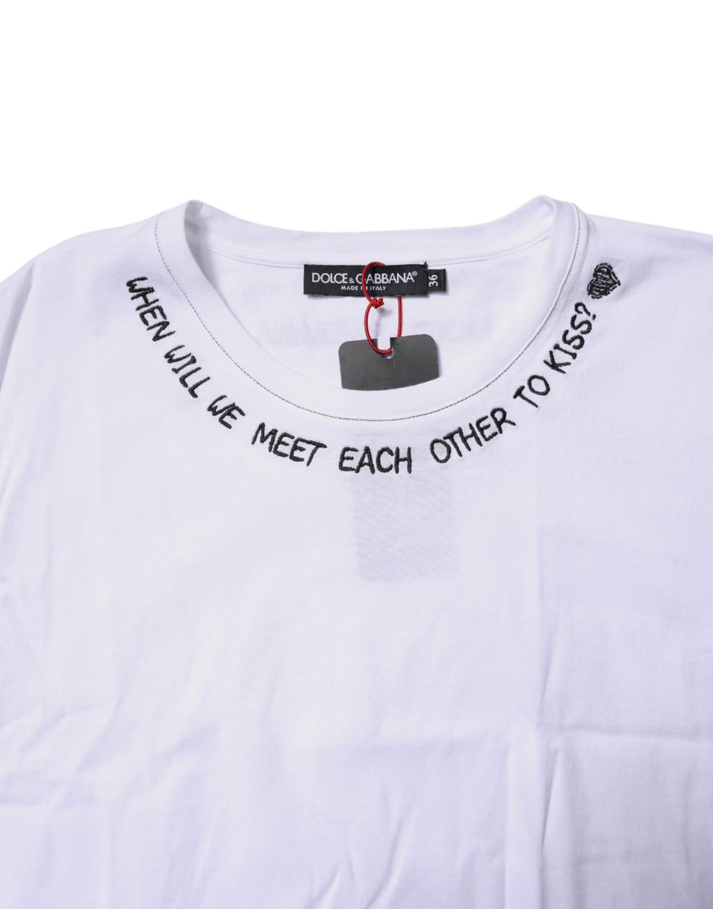 Dolce & Gabbana White Cotton Sleeveless Printed Tank T-shirt