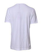 Dolce & Gabbana White Short Sleeves Round Neck Top T-shirt