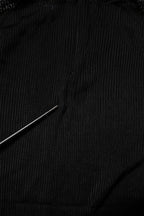 Dolce & Gabbana Black Knit Long Sleeves Turtleneck Slim Top