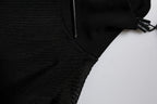 Dolce & Gabbana Black Knit Long Sleeves Turtleneck Slim Top