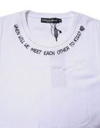 Dolce & Gabbana White Cotton Sleeveless Printed Tank T-shirt