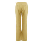 Lardini Gold Cotton Casual Pants