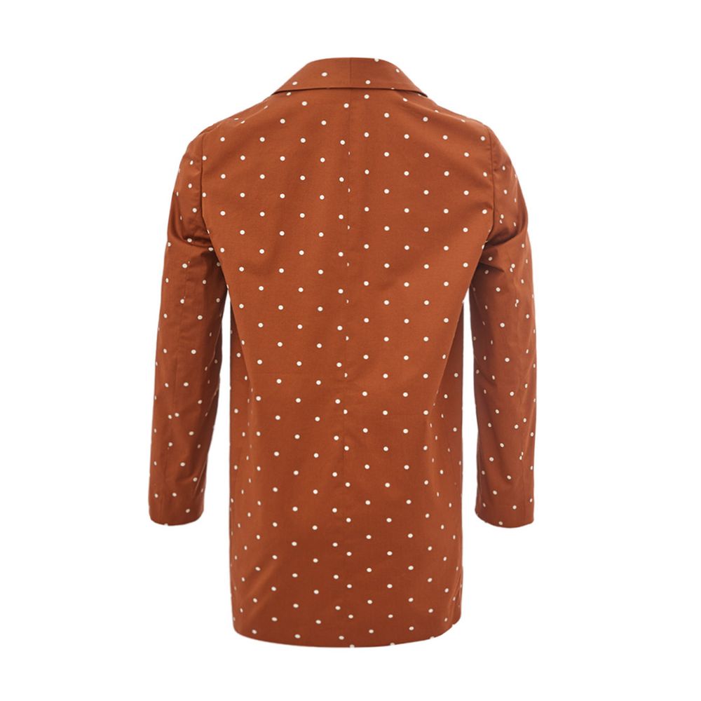 Lardini Brown Cotton Trench Coat