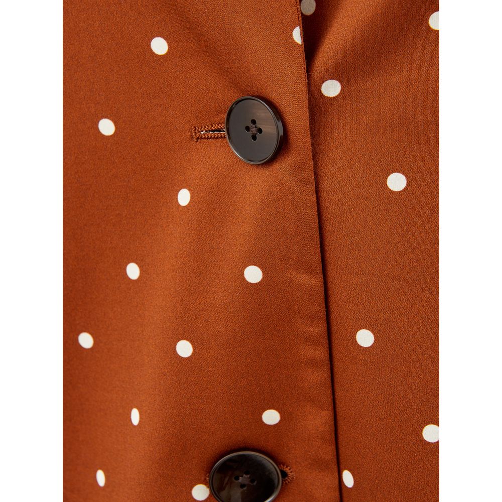 Lardini Brown Cotton Trench Coat