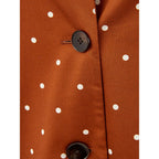 Lardini Brown Cotton Trench Coat