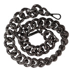 Dolce & Gabbana Black Chain Logo Engraved Bag Shoulder Strap