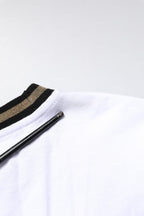 Dolce & Gabbana White Graphic Print Cotton Crew Neck T-shirt