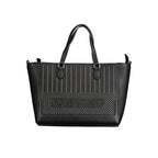 Mario Valentino Nero Polyurethane Women's Bag with Adjustable Shoulder Strap