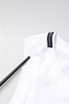 Dolce & Gabbana White Cotton Sleeveless Crew Neck T-shirt