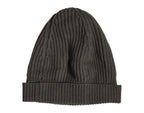 Dolce & Gabbana Green Wool DG Plaque Knitted Winter Beanie Hat