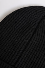 Dolce & Gabbana Black Cashmere Knitted Winter Beanie Hat