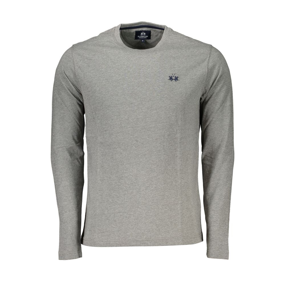 La Martina Grigio Cotton Men T-Shirt