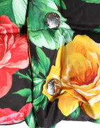 Dolce & Gabbana Multicolor Floral Print Whole Head Wrap Hat