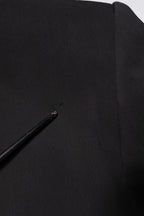 Dolce & Gabbana Black Cotton Single Breasted 2 Piece Suit
