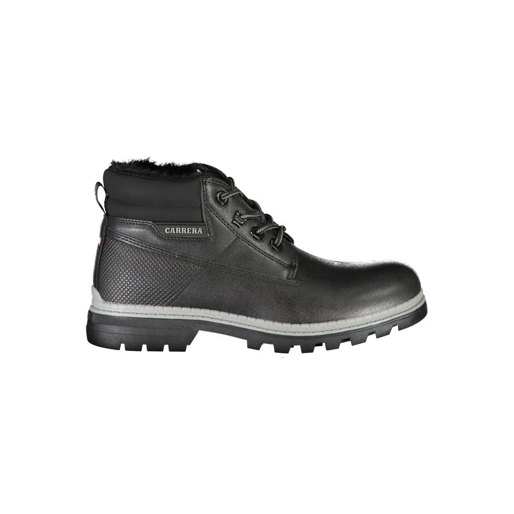 Carrera Black Polyurethane Women Ankle Boot