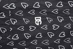 Dolce & Gabbana Black Heart Print Hooded Windbreaker Jacket