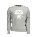 North Sails Grigio Cotton Men Sweatshirt