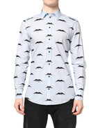 Dolce & Gabbana Light Blue Cotton MARTINI Formal Dress Shirt