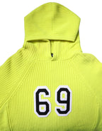 Dolce & Gabbana Green 69 Knit Hooded Men Pullover Sweater