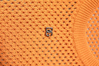 Dolce & Gabbana Orange Cashmere Round Neck Sleeveless T-shirt