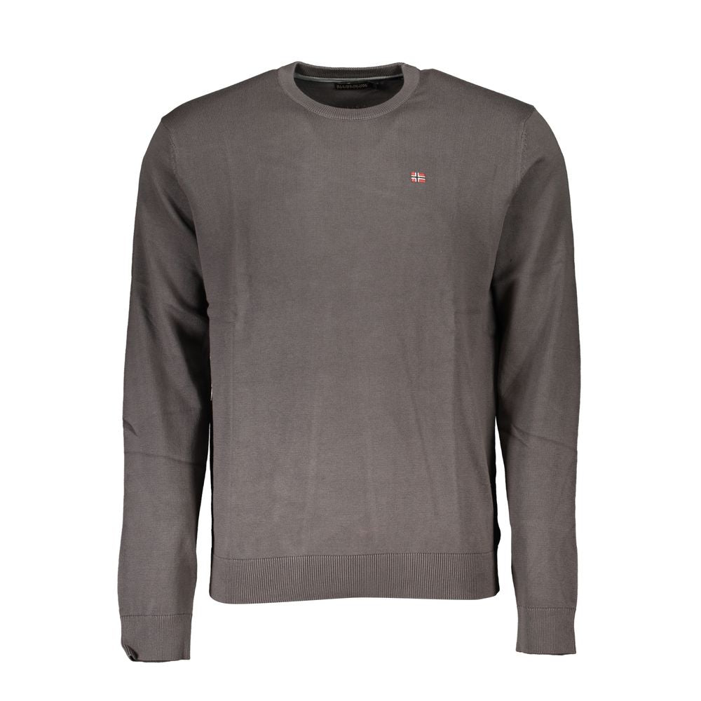 Napapijri Grigio Cotton Men Sweater