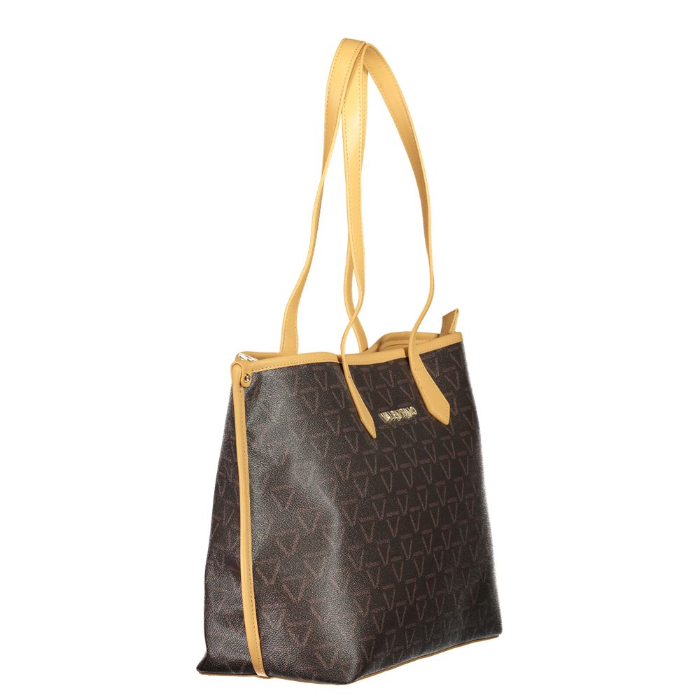 Mario Valentino Marrone Polyurethane Women's Shoulder Bag