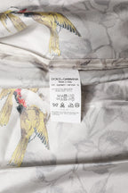 Dolce & Gabbana Multicolor Silk Printed Button Down Shirt