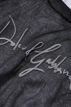 Dolce & Gabbana Black White Logo Knitted Pullover Sweater