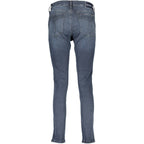 Calvin Klein Blu Cotton Women Skinny Jean