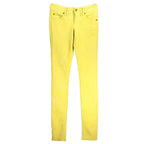 John Galliano Yellow Cotton Women Jeans