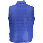 Napapijri Blue Polyester Men's Sleeveless Jacket
