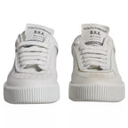 Dolce & Gabbana White Miami Leather Low Top Sneakers Shoes