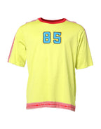 Dolce & Gabbana Green Cotton 85 Patch Crew Neck T-shirt