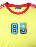 Dolce & Gabbana Green Cotton 85 Patch Crew Neck T-shirt