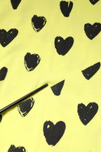 Dolce & Gabbana Yellow Cotton Sleeveless DG Heart T-shirt