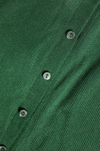 Dolce & Gabbana Green Polyester Long Sleeves Cardigan Sweater
