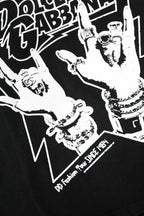 Dolce & Gabbana Black Cotton Printed Short Sleeves T-shirt