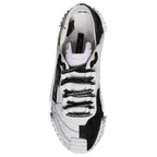 Dolce & Gabbana White Black Low Top NS1 Sneakers Shoes