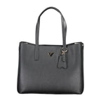 Guess Jeans Black Polyurethane Women Shoulder Bag