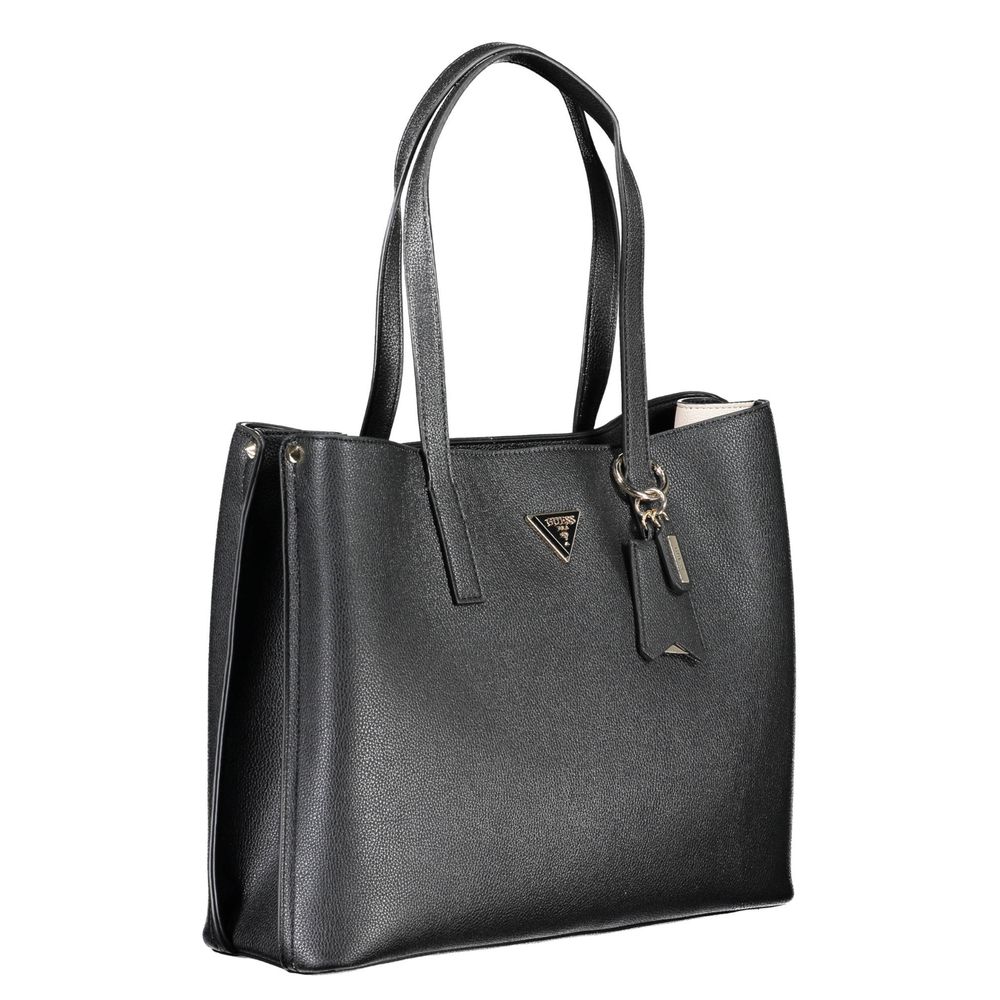 Guess Jeans Black Polyurethane Women Shoulder Bag