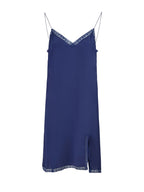 Gucci Blu Viscose and Cotton Mid Long Dress