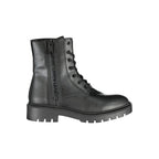 Calvin Klein Black Polyurethane Women Ankle Boot