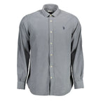 U.S. POLO ASSN. Blue Cotton Men's Shirt