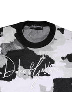 Dolce & Gabbana Multicolor Logo Crew Neck Pullover Sweater