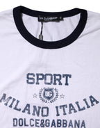 Dolce & Gabbana White DG Logo Print Short Sleeve T-shirt