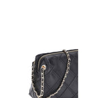 Tory Burch Black Calf Leather Bos Taurus Shoulder Bag