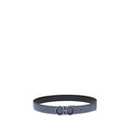 Ferragamo Blue Calf Leather Bos Taurus Regular Belt