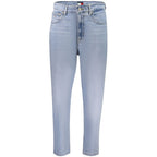 Tommy Hilfiger Azzurro Cotton Women's High-Waisted Jean