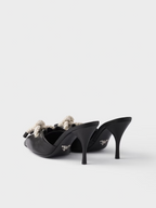 Prada Black Nappa Leather Rope Detail  Sandals