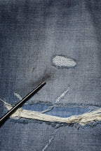 Dolce & Gabbana Blue Washed Tattered Cotton Men Jeans
